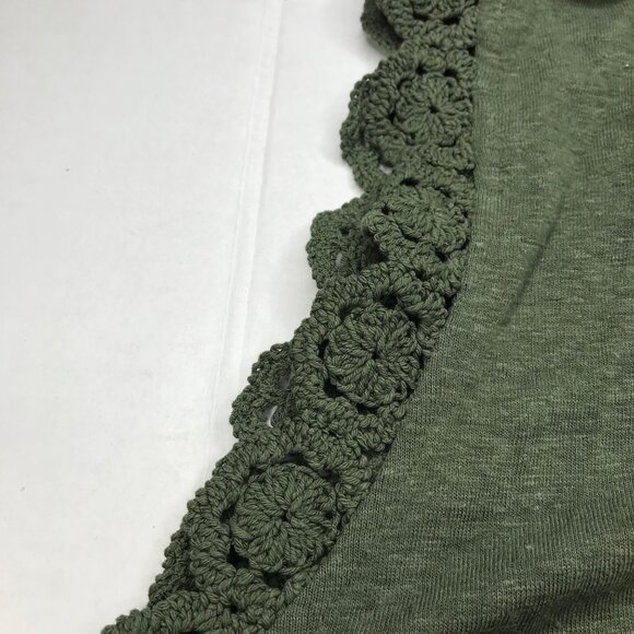 Time and Tru Women's Size 3XL 22 Crochet Trim Tank Top Green New With Tags - Picture 14 of 14